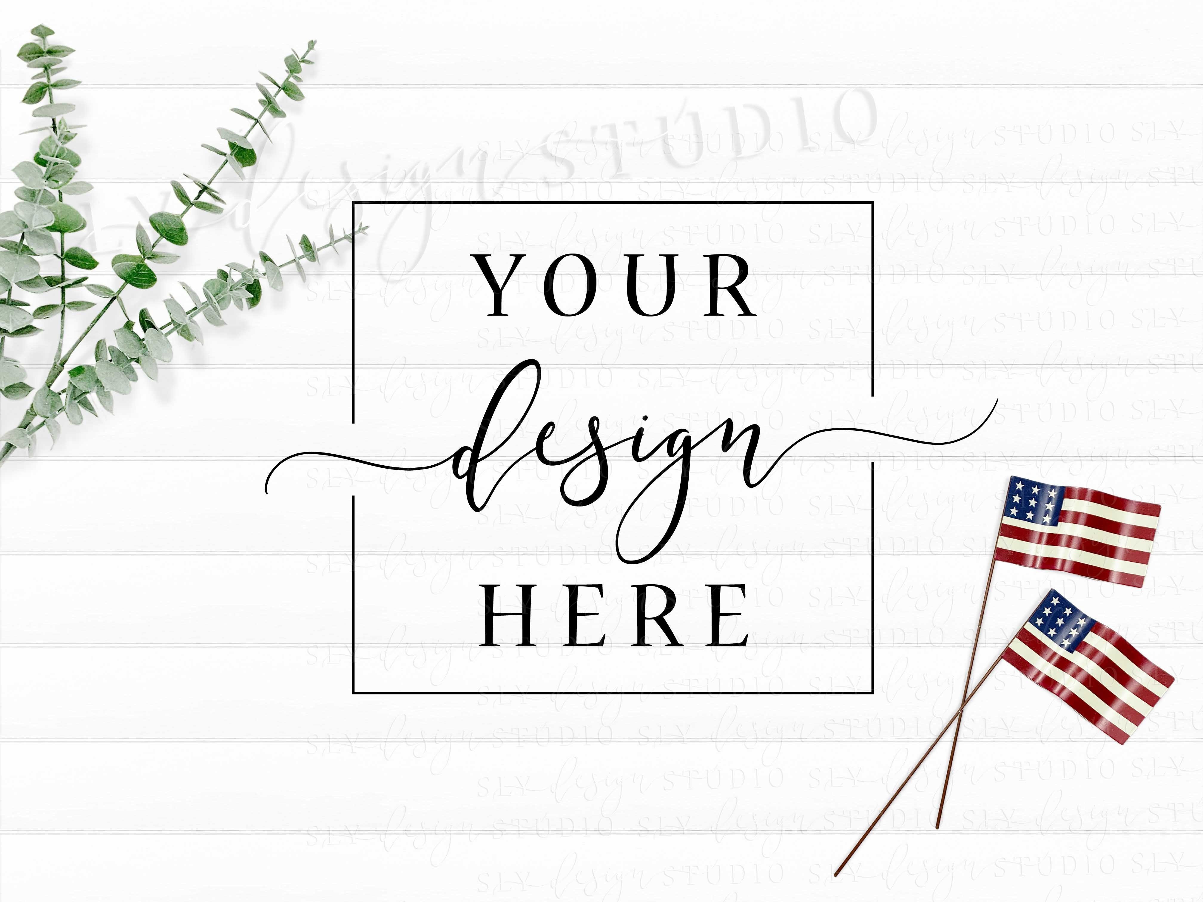 4th of July Background Mockup Scene Flag Graphic by SlyDesignStudio ...
