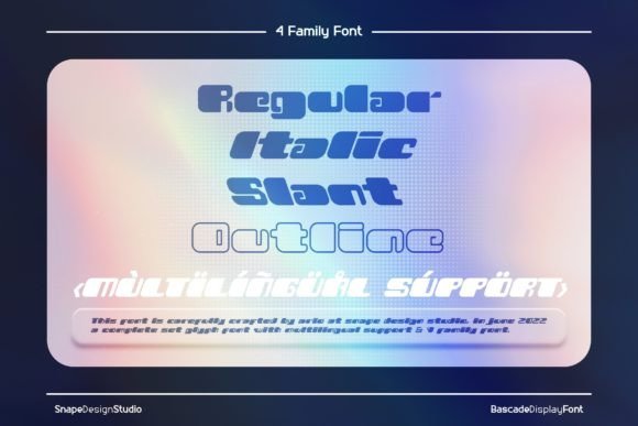 Bascade Font - Preview 2