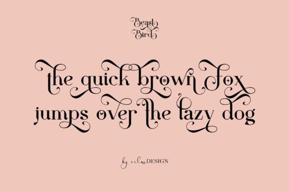 Beast Bird Font - Preview 4