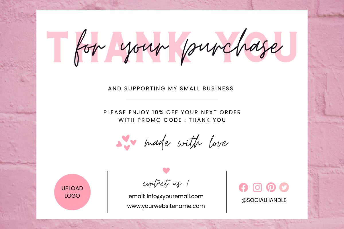 Canva | Editable Thank You Card 32