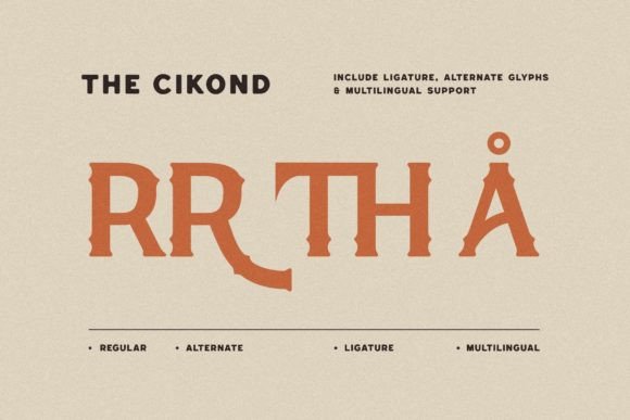 Cikond Font - Preview 1