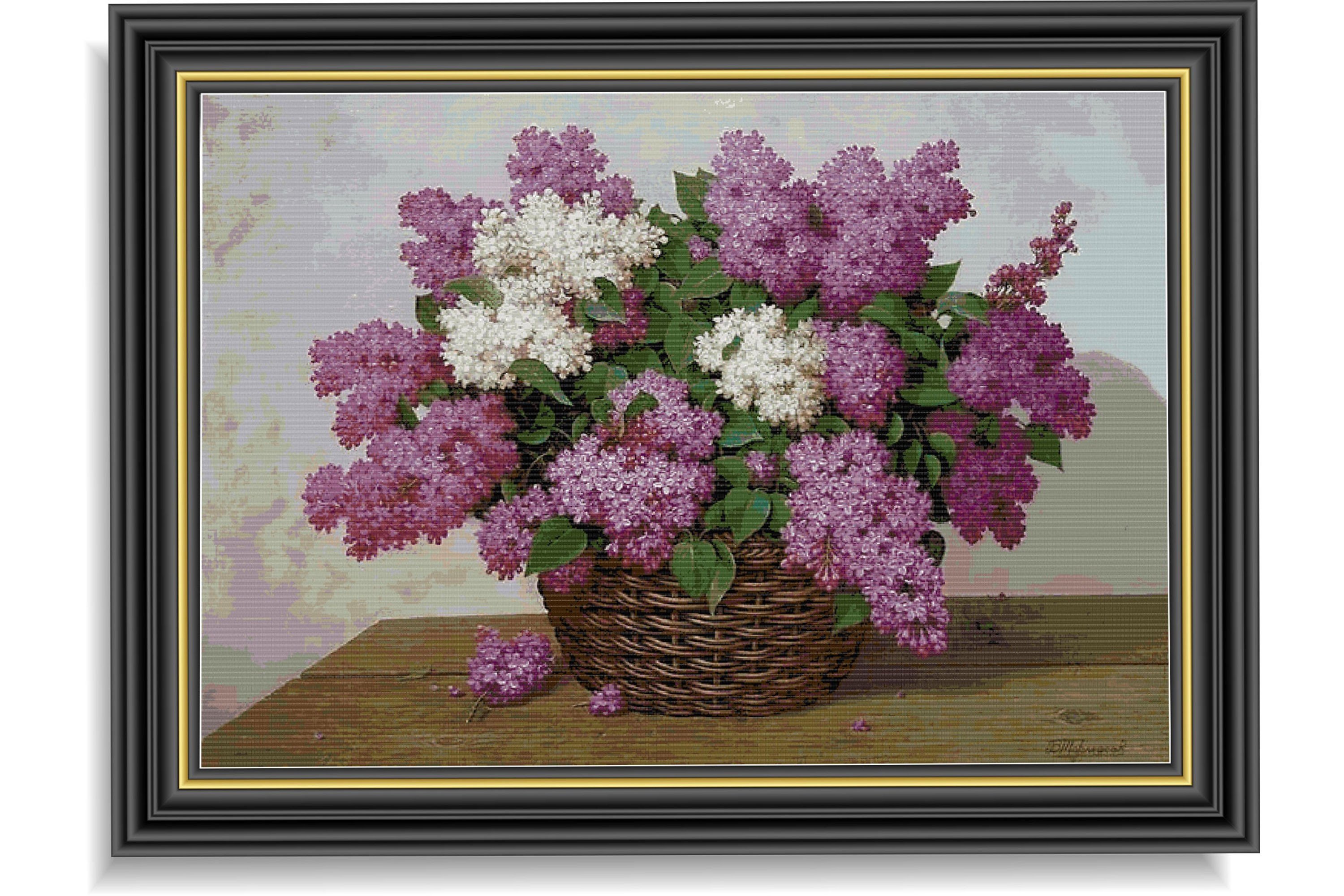 Counted Cross Stitch Pattern-Flowers 109