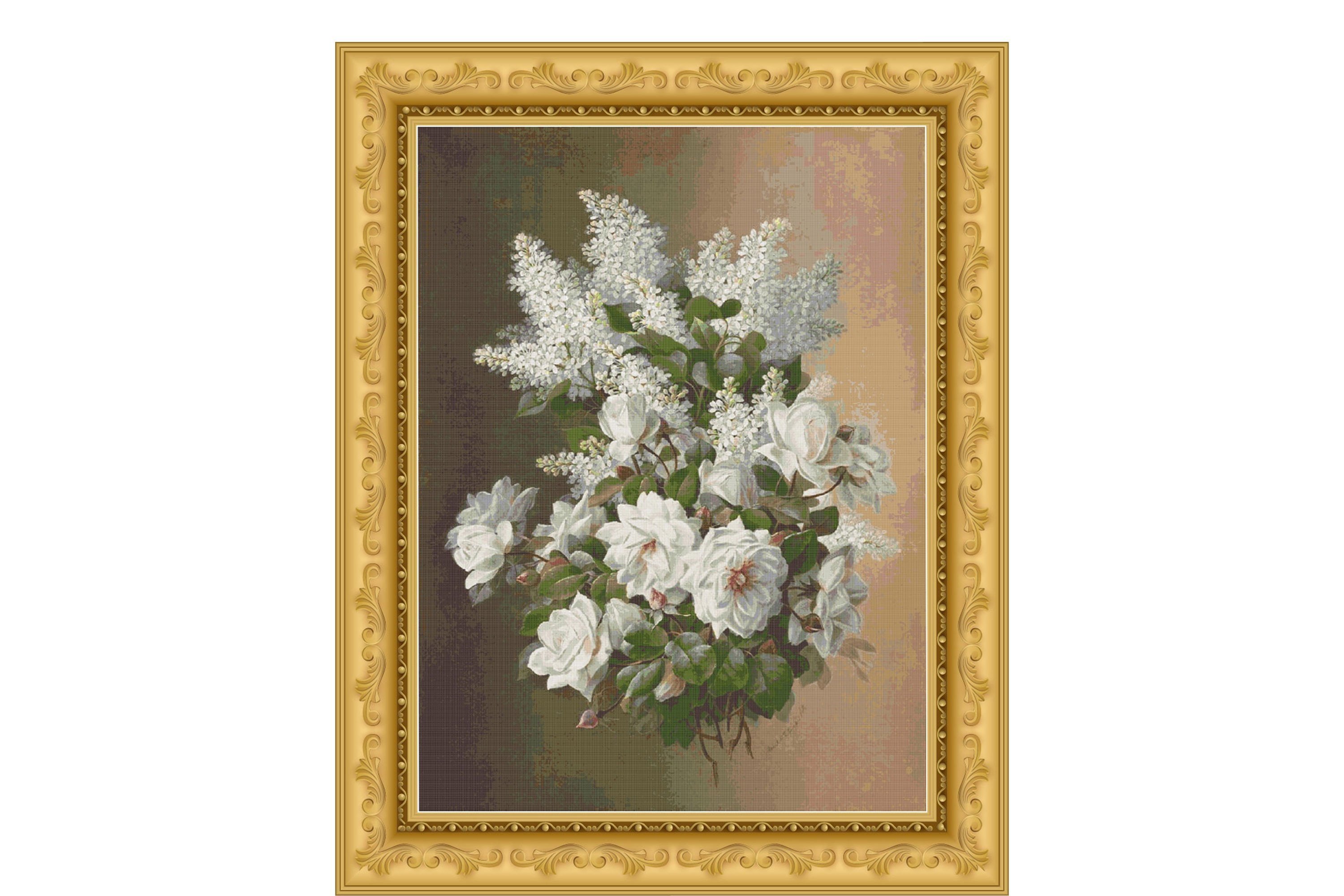 Counted Cross Stitch Pattern-Flowers 110