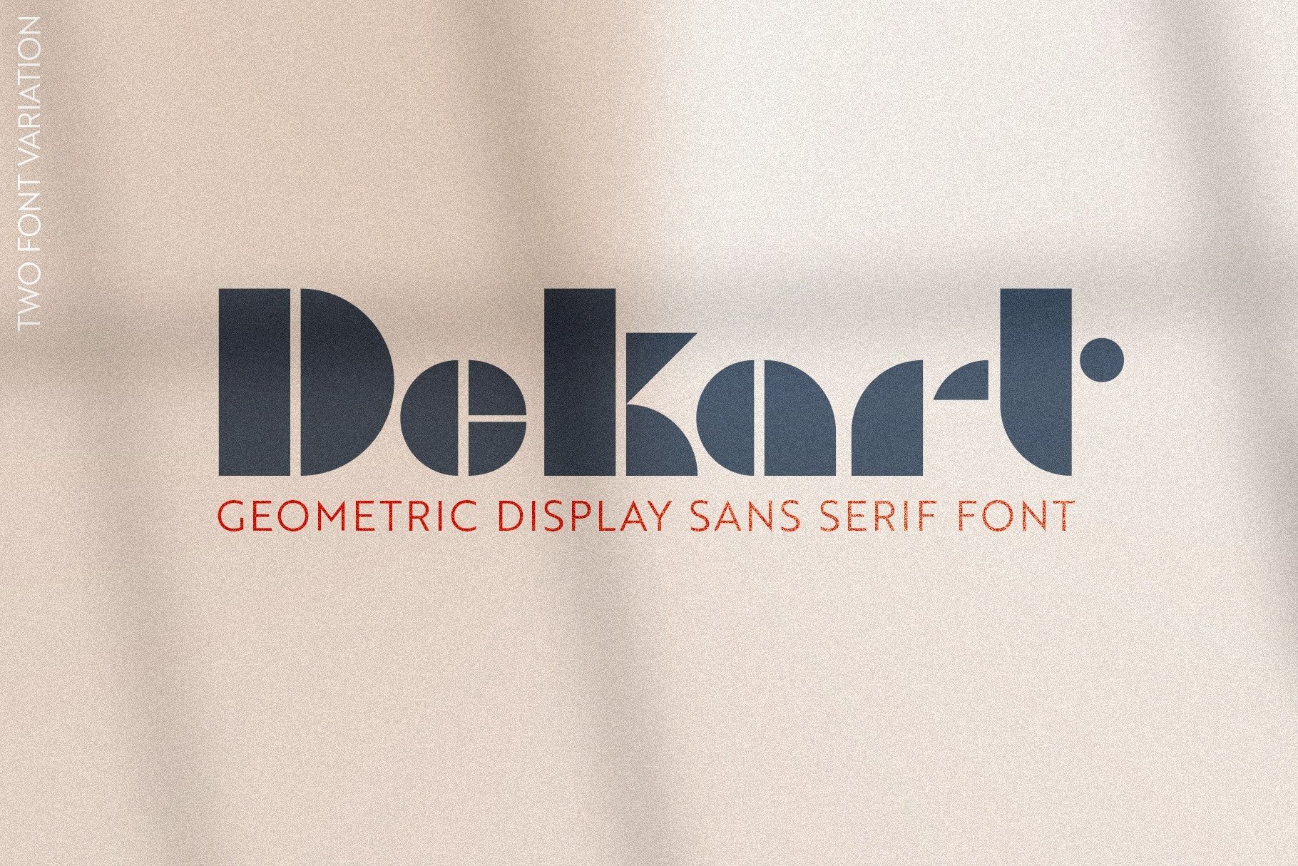 Dekart preview — Bauhaus-influenced geometric display font