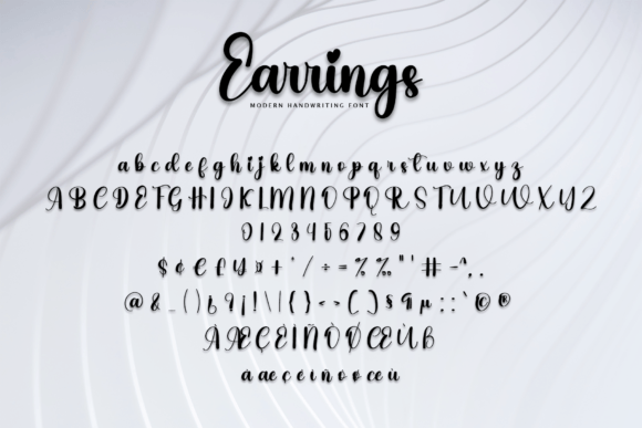 Earrings Font - Preview 5