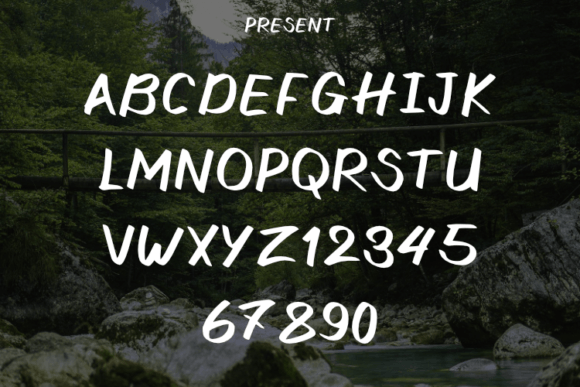 Jiwone Font PNG with transparent background - Preview 1