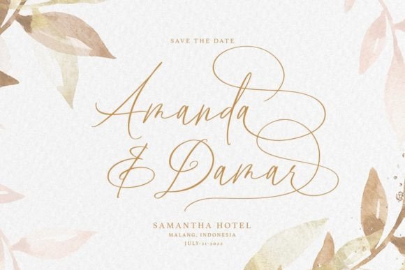 Marilla Spring Font PNG with transparent background - Preview 2