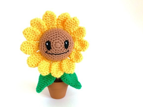 Mini Happy Sunflower Crochet Pattern