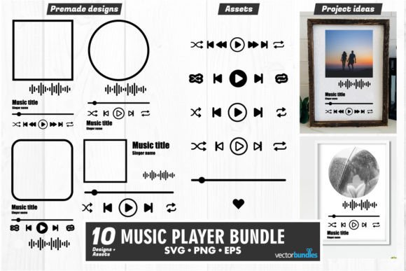Music Player Acrylic Template  
