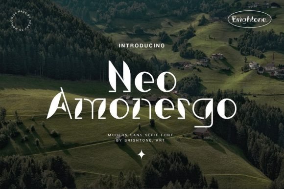 Neo Amonergo Font PNG with transparent background - Preview 1