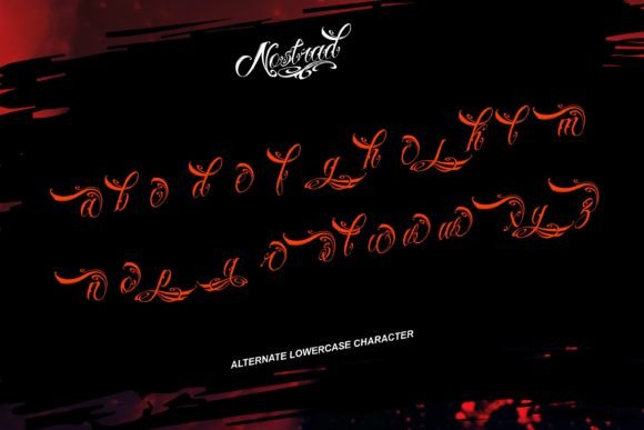 Nostrad Font PNG with transparent background - Preview 3