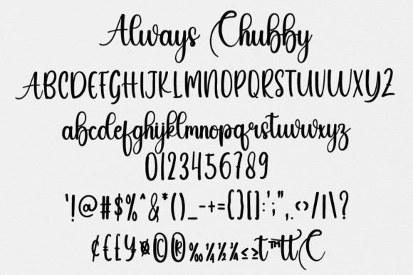 Alway Chubby Font - Preview 5