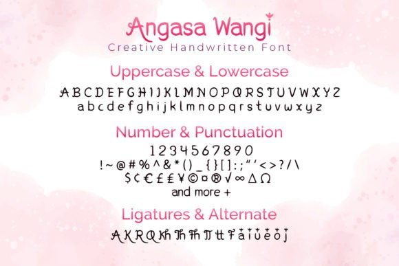 Angasa Wangi Font - Preview 1