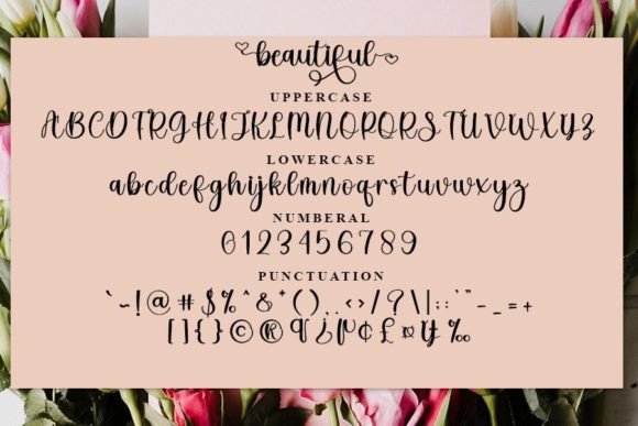 Beautiful Font - Preview 6