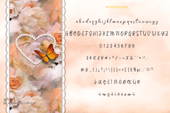 Butterflay Font - Preview 1