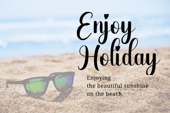 Blue Beach Font - Preview 1
