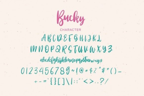 Bucky Font - Preview 3