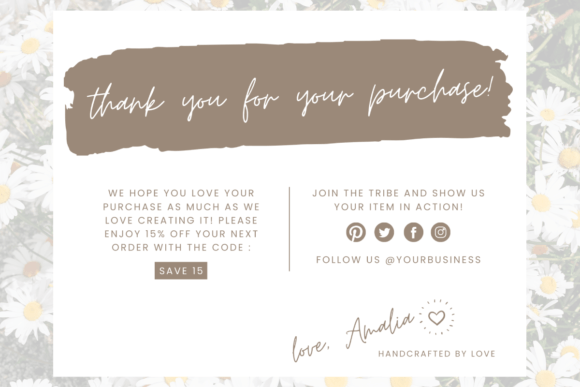 Canva | Editable Thank You Card 33