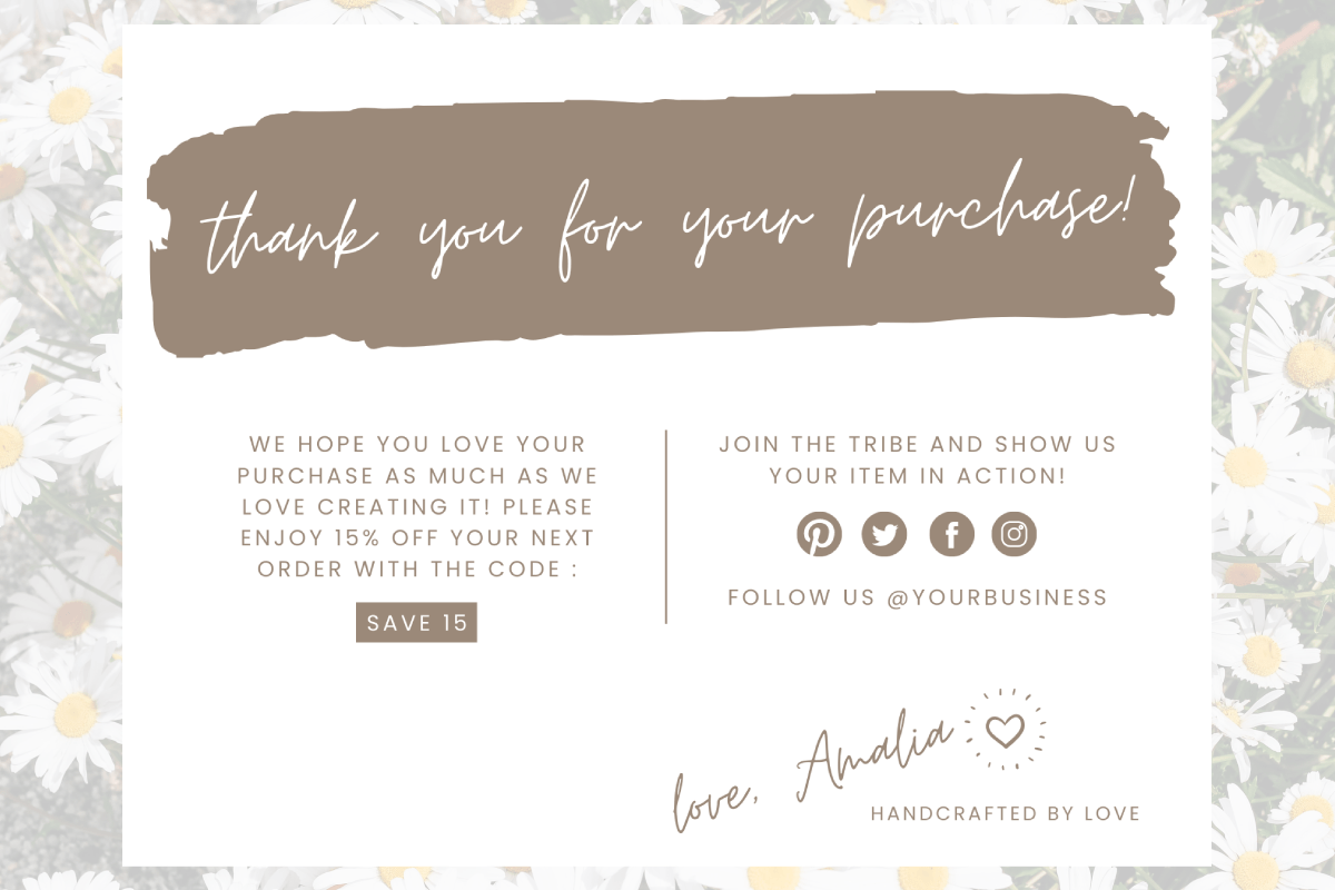Canva | Editable Thank You Card 33
