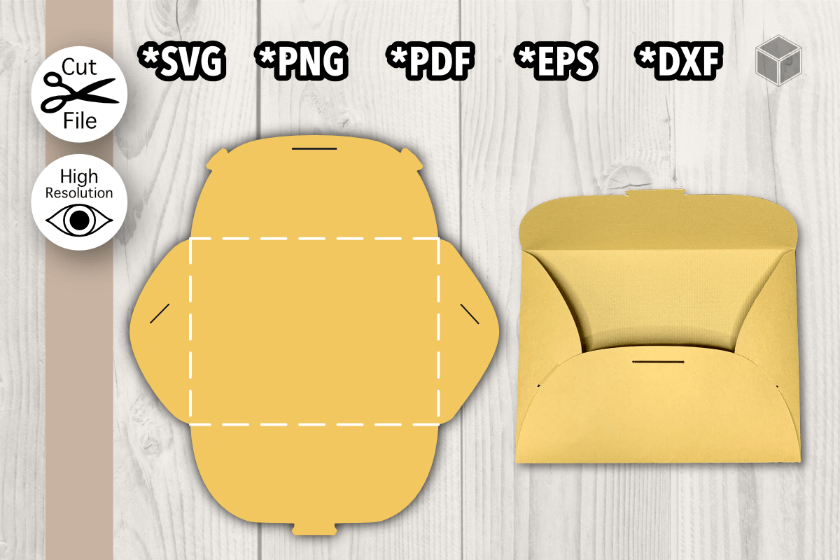 Card Envelope Template No Glue Required