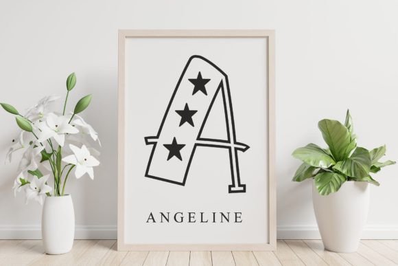 Christmas Stars Font PNG with transparent background - Preview 3