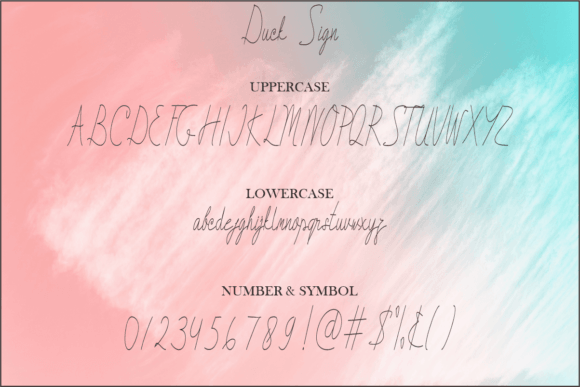 Duck Sign Font - Preview 5