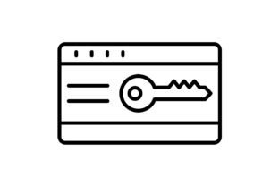 Keycard Outline Icon