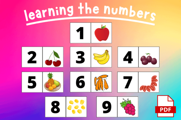 Learning Numbers Flashcards for Kids