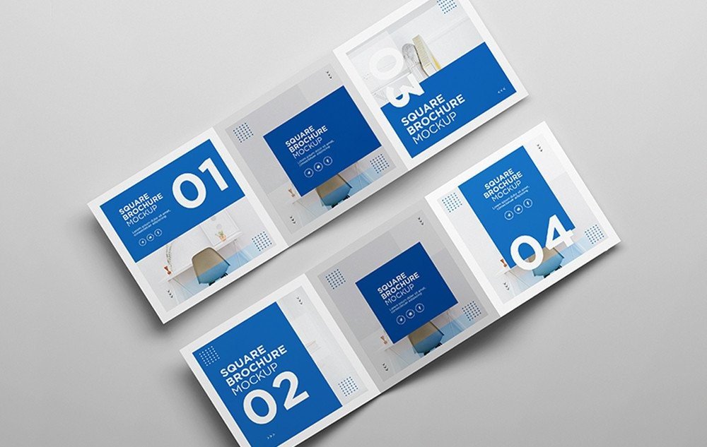 PSD Square Brochure Mockup Graphic by sujhonsharma · Creative Fabrica