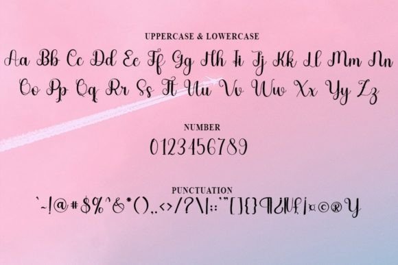 Pinky Yellow Font PNG with transparent background - Preview 4