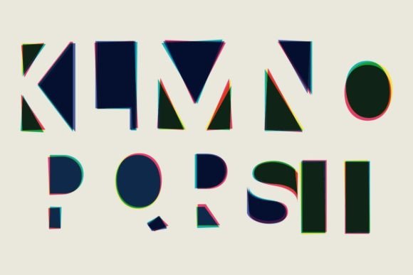 Reverso Offset Font PNG with transparent background - Preview 2