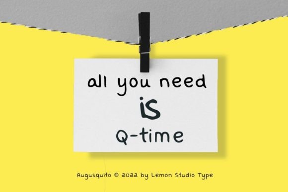 Augusquito Font - Preview 3