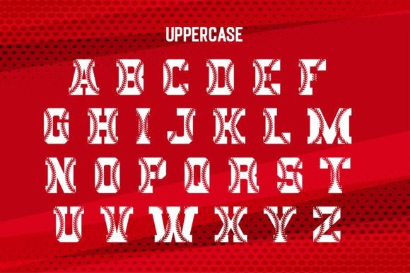 Baseball Font - Preview 1