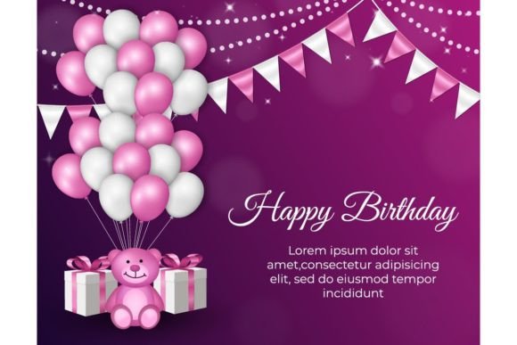 Birthday Celebration Background Gráfico Fondos Por LudraDesign