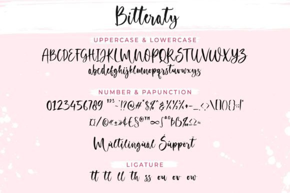 Bitteraty Font - Preview 5