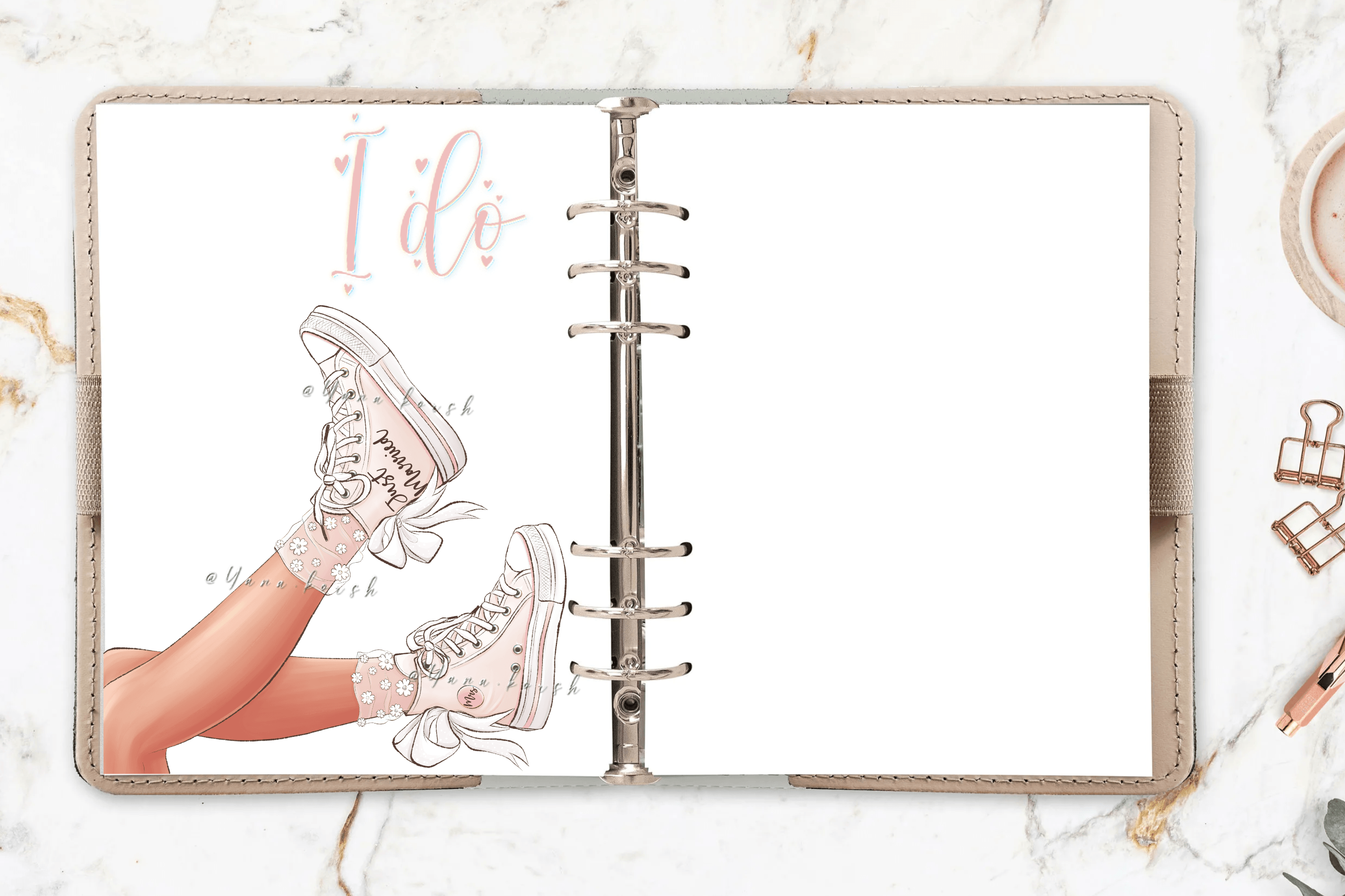 Bride's Sneakers, Wedding Clipart - photo 9