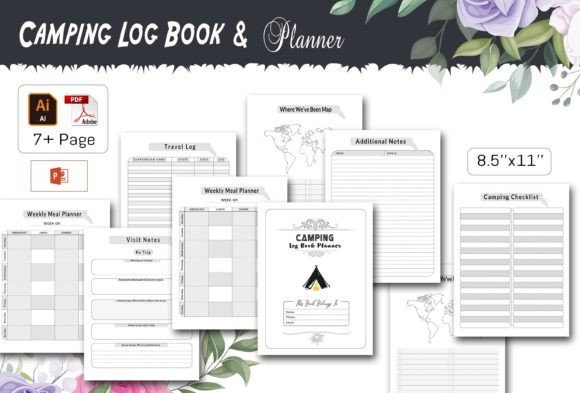 Camping Log Book & Planner- KDP Interior