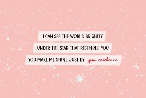 Cherry Dreamy Font PNG with transparent background - Preview 2
