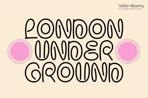 Golden Meaning Font PNG with transparent background - Preview 2