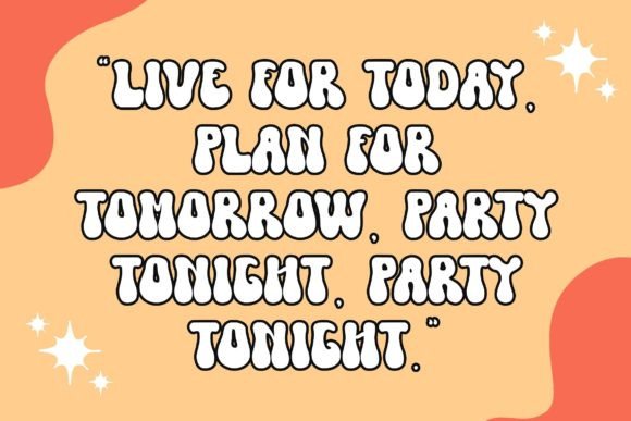 Light Party Font PNG with transparent background - Preview 5