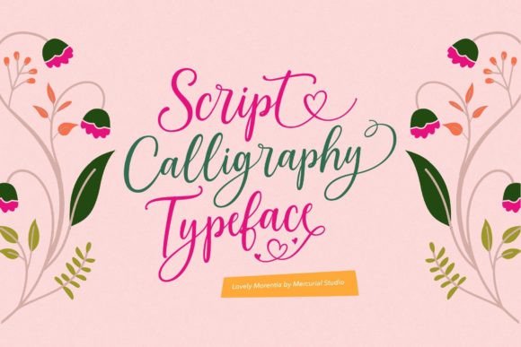 Lovely Morentia Font PNG with transparent background - Preview 2