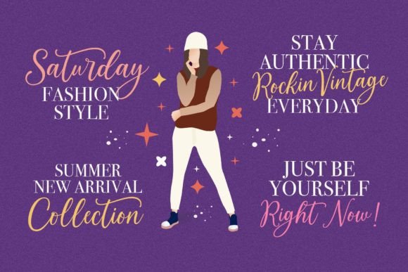 Lovely Morentia Font PNG with transparent background - Preview 3