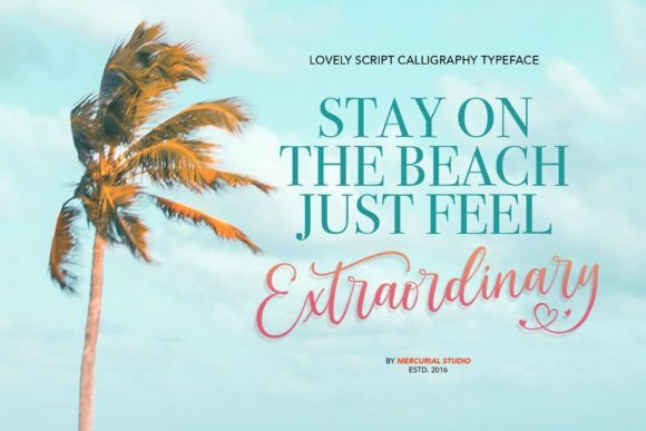 Lovely Morentia Font PNG with transparent background - Preview 4