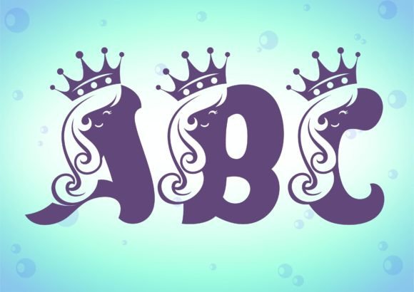 Mermaid Summer Duo Font PNG with transparent background - Preview 5