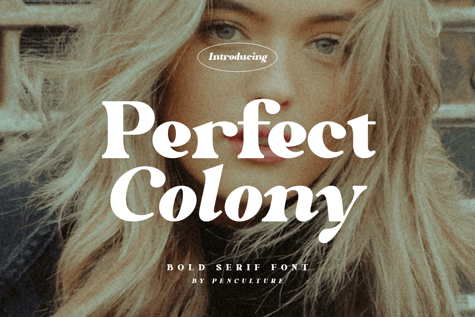 Perfect Colony font preview, formal serif for certificate titles
