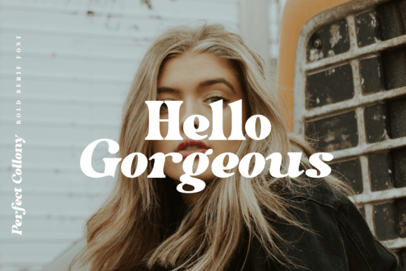 Perfect Colony Font PNG with transparent background - Preview 3