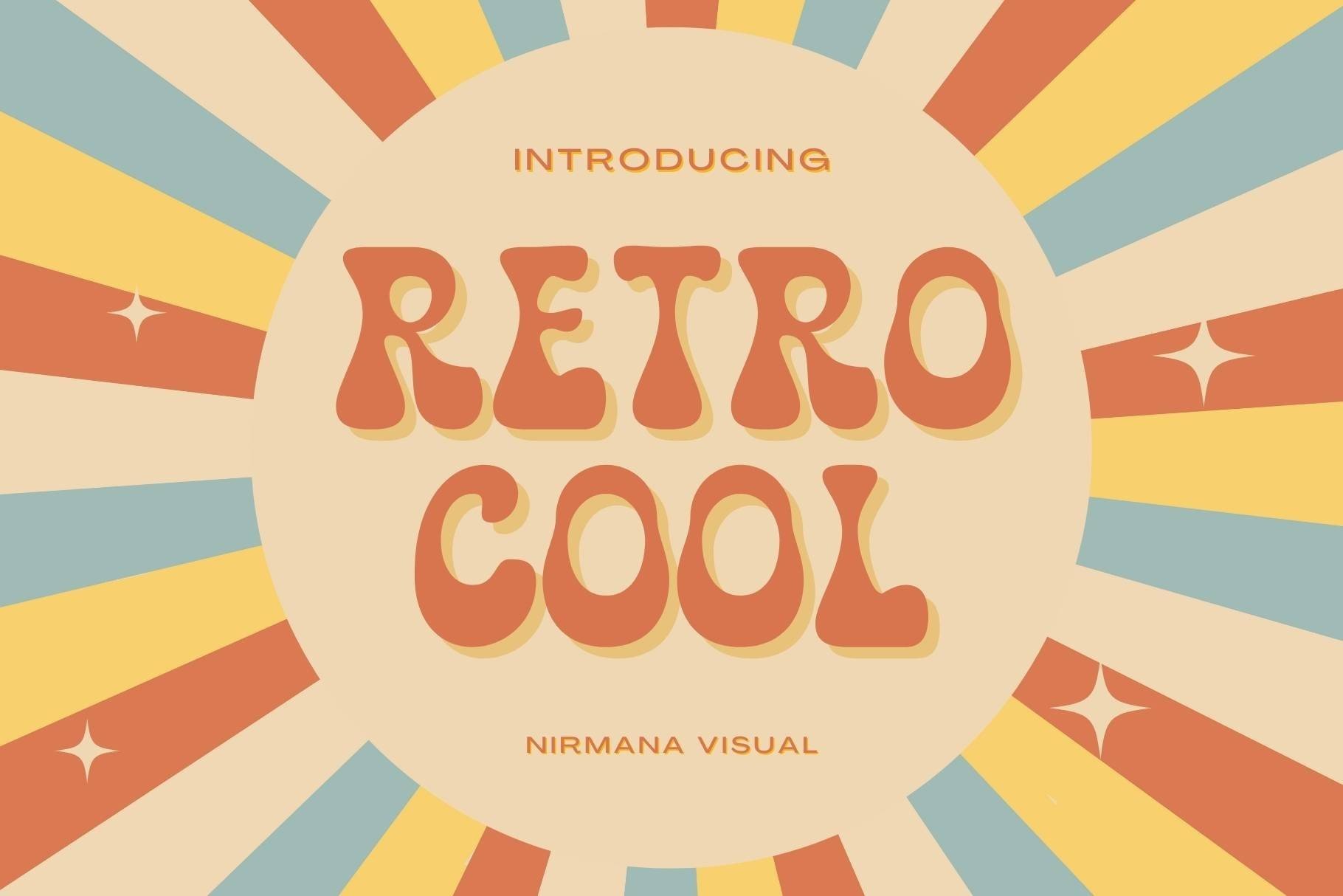 Retro Cool preview, contemporary serif display style
