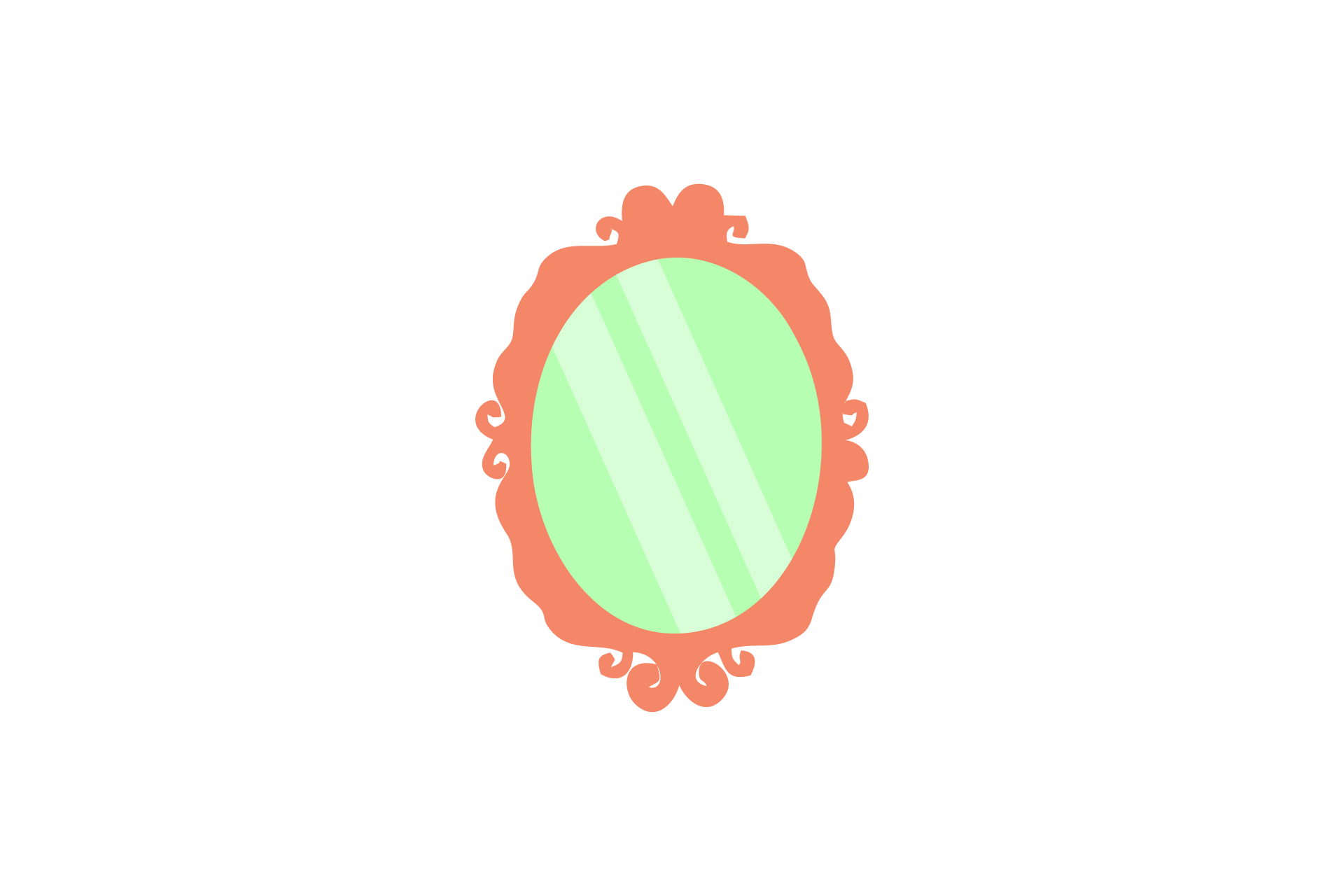 Pink Antique Mirror