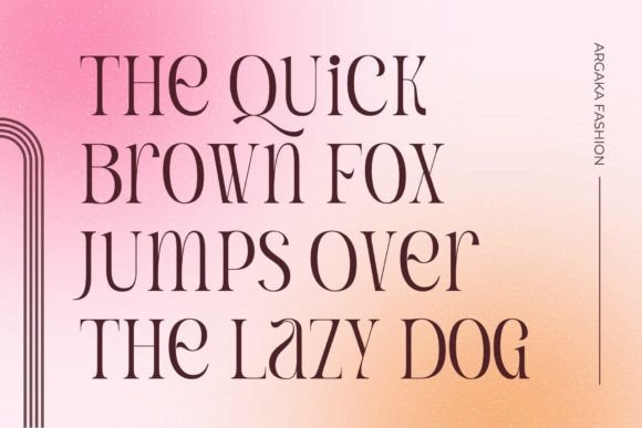 Argaka Fashion Font - Preview 1