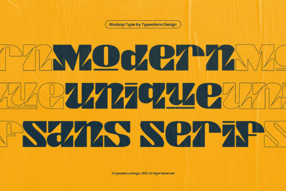 Biudazp Font - Preview 4